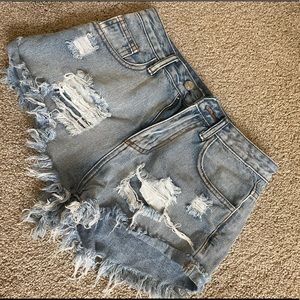 Denim shorts